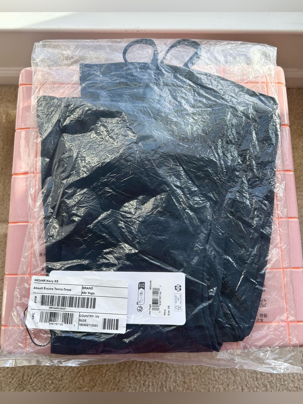 ALO Yoga Alosoft Encore Tennis Dress Navy XS